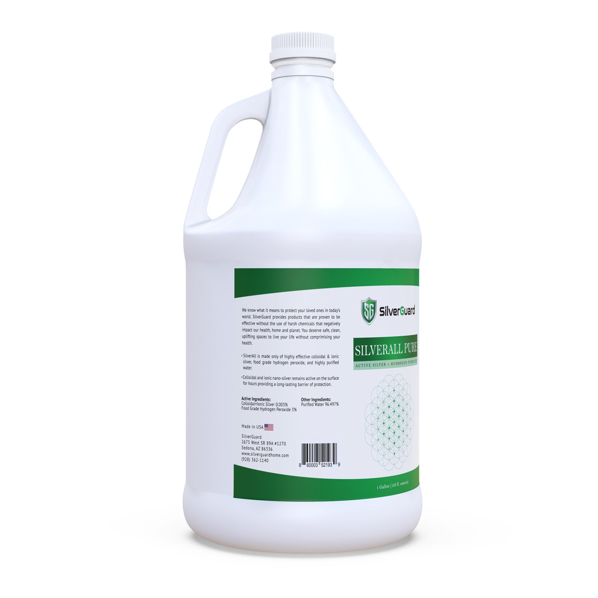 Hydrogen peroxide to clean silver store