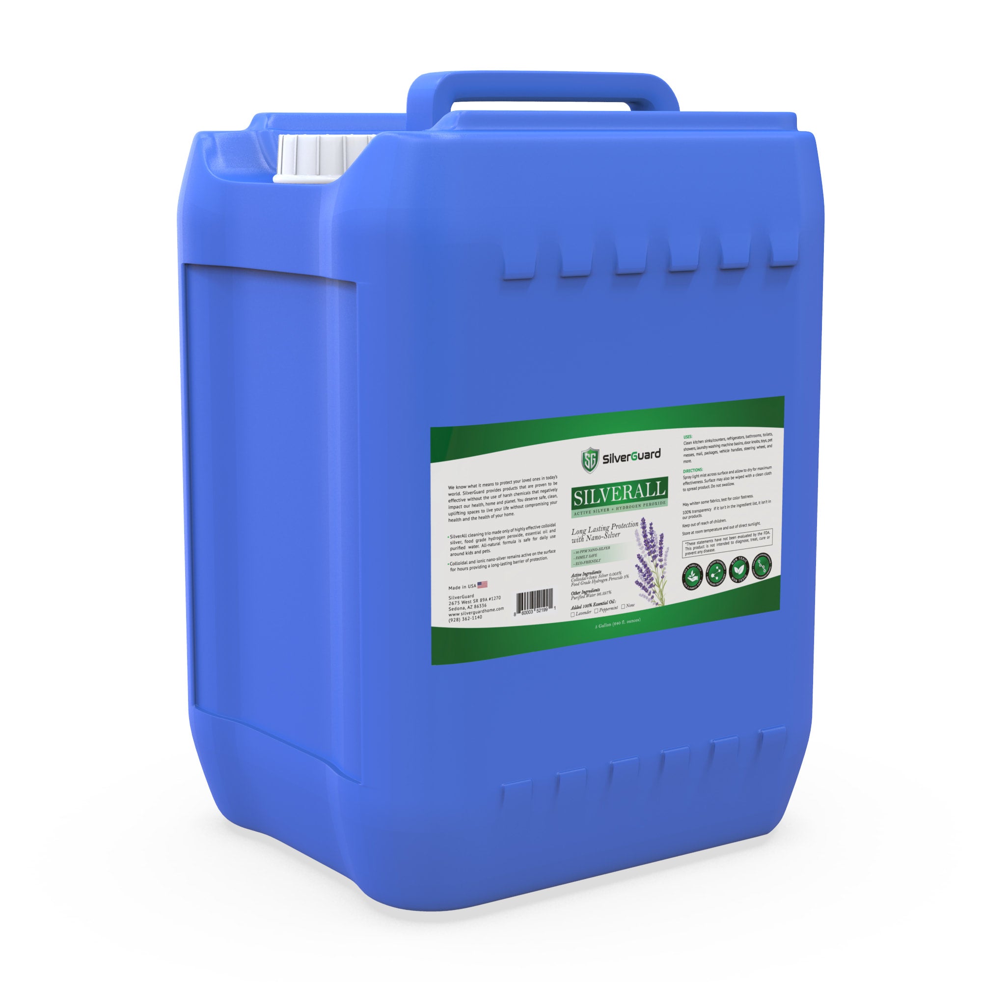 Hydrogen peroxide to clean silver store